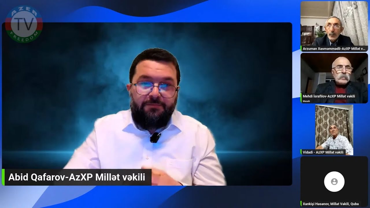 AzXP Millət vəkili (R.H.) Abid Qafarov Xalq Parlamentində baş verənlərə tam aydınlıq gətirdi.5.12.25