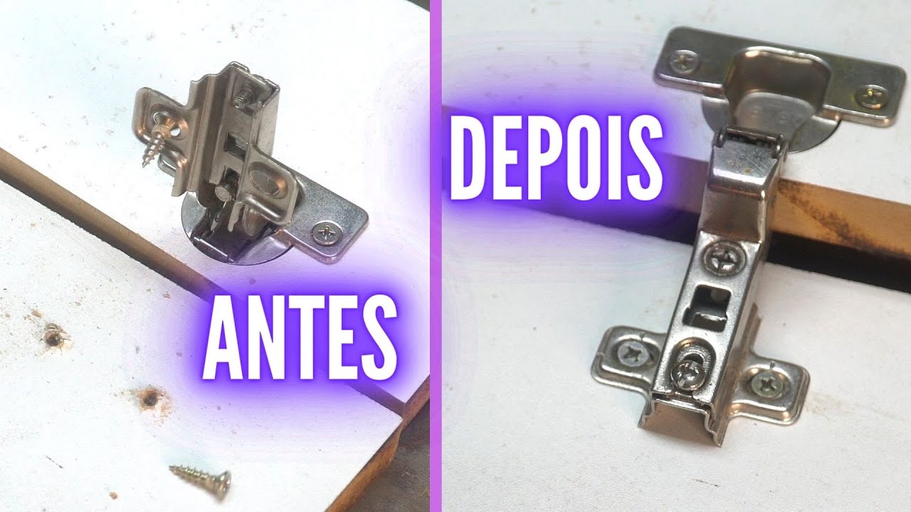 Como consertar porta de armário de cozinha e guarda roupas definitivamente
