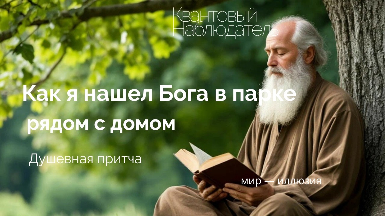 Как я нашел Бога в парке рядом с домом (Душевная притча)