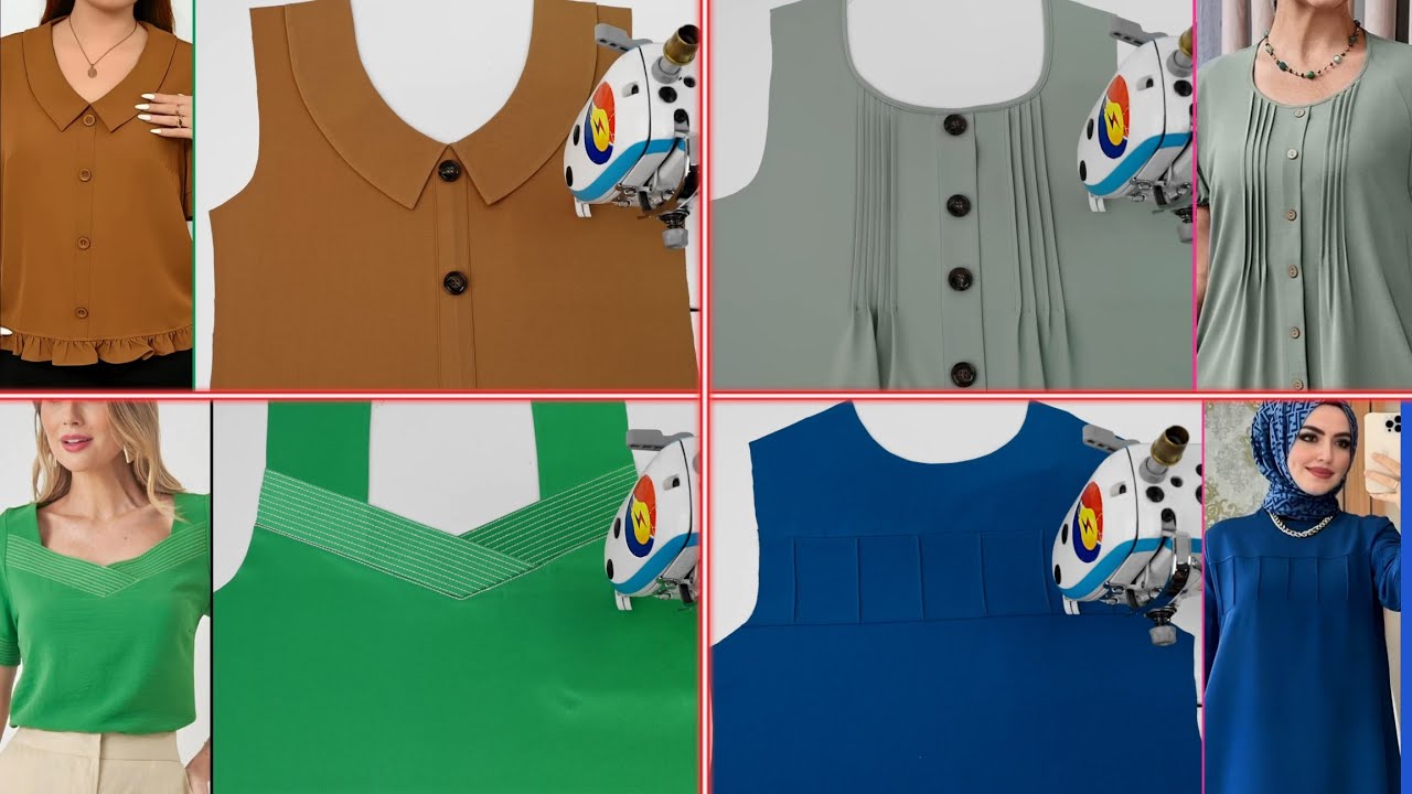 4 Unique Collar Neck Design Sewing Hacks | Master Professional Cutting and Stitching!