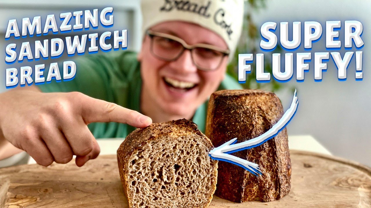 100% Whole Wheat Sourdough Sandwich Bread