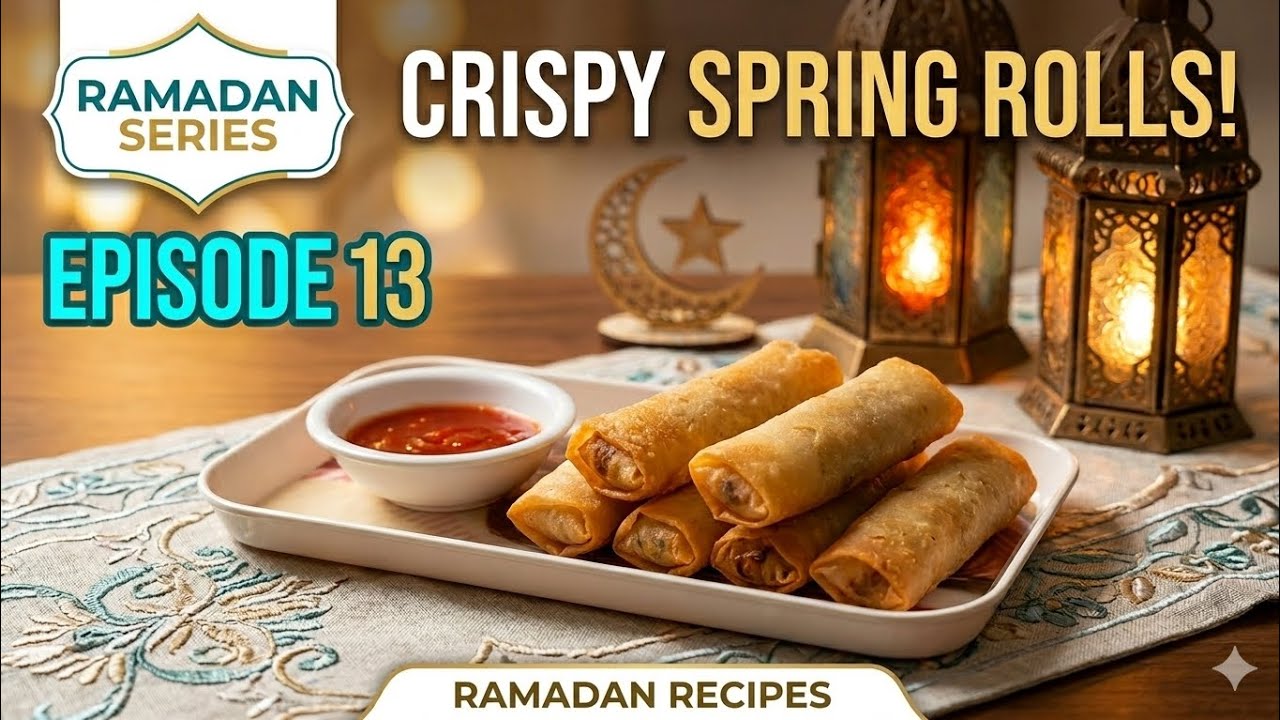 Chicken Spring Roll Receipe For Iftar | Crispy Chicken Spring Rolls For Ramadan 2026 