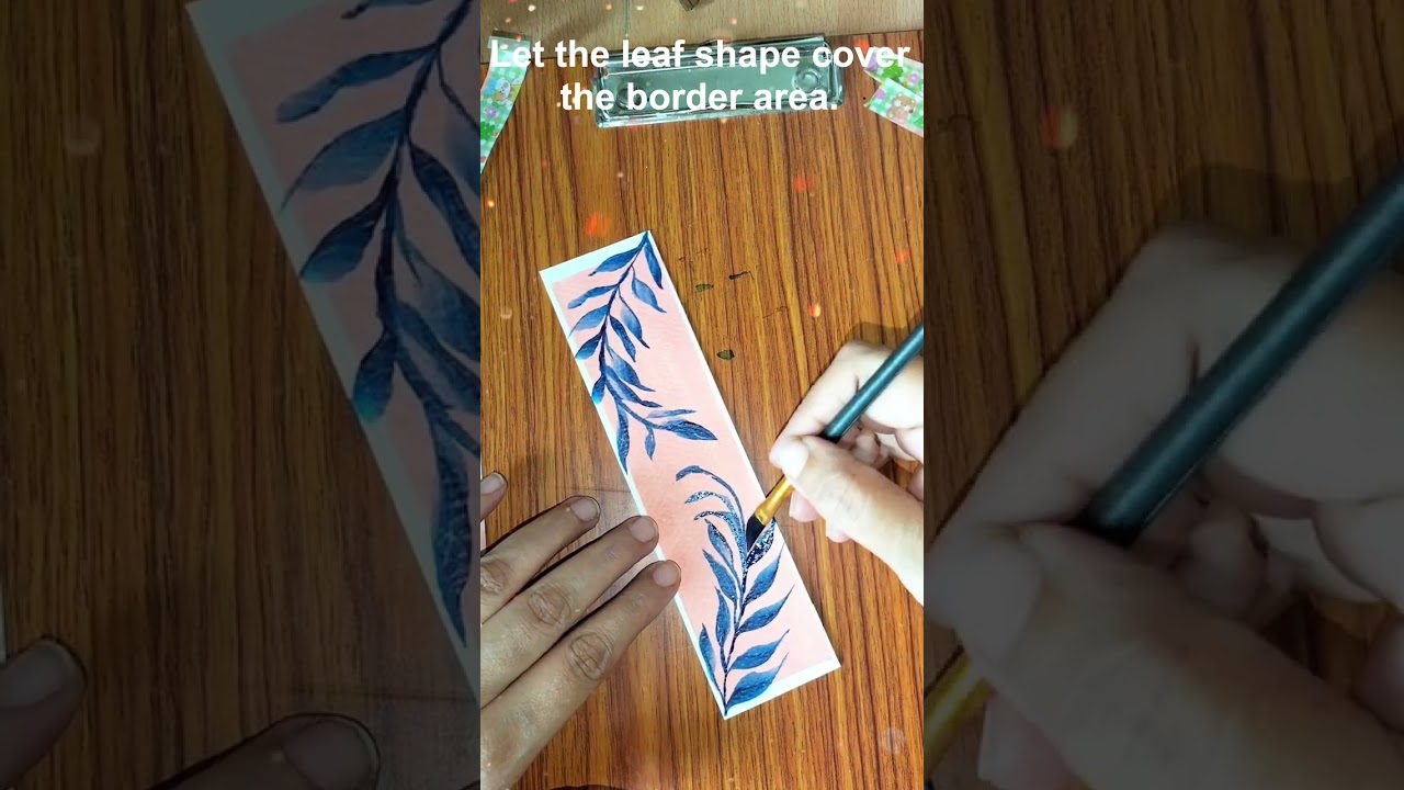 Painted Leaf Bookmark