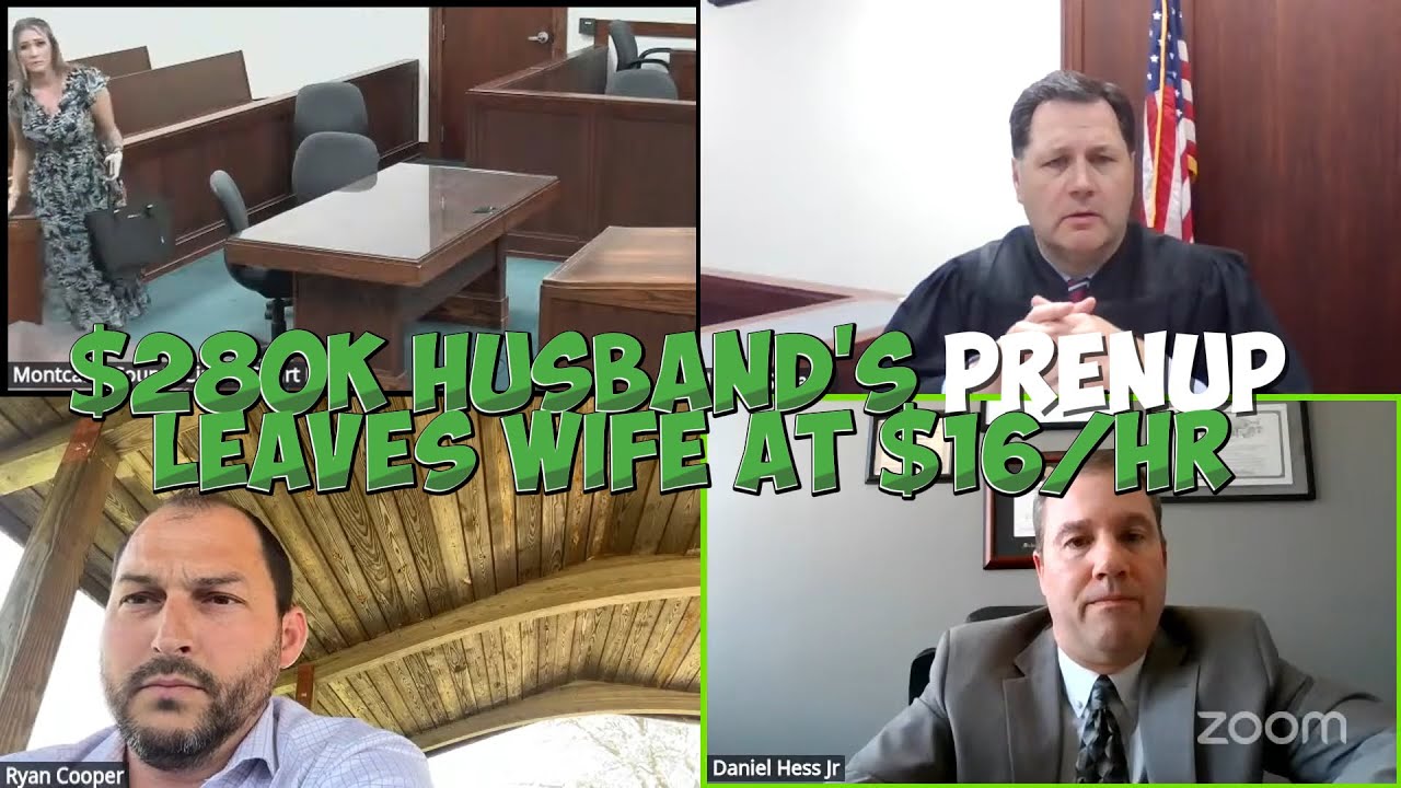 PETTY Divorce: $280k Husband's PRENUP Leaves Wife at $16/hr