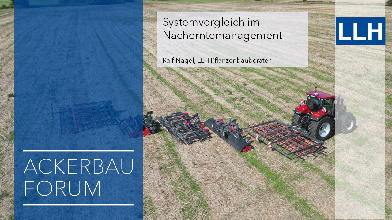 Ackerbauforum - Systemvergleich im Nacherntemanagement - Leistung d. ultraflachen Bodenbearbeitung