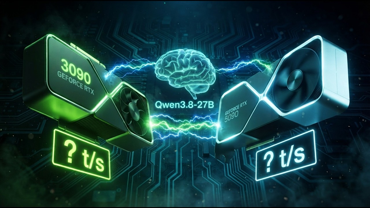 RTX 3090 против 5090: локальный AI-бенчмарк Qwen3.8-27B с использованием llama.cpp