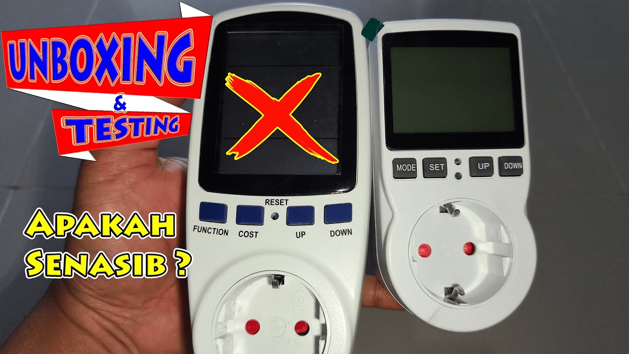 Wattmeter KWH Voltmeter Ampermeter, Pengukur Power Daya Listrik PLN PLTS