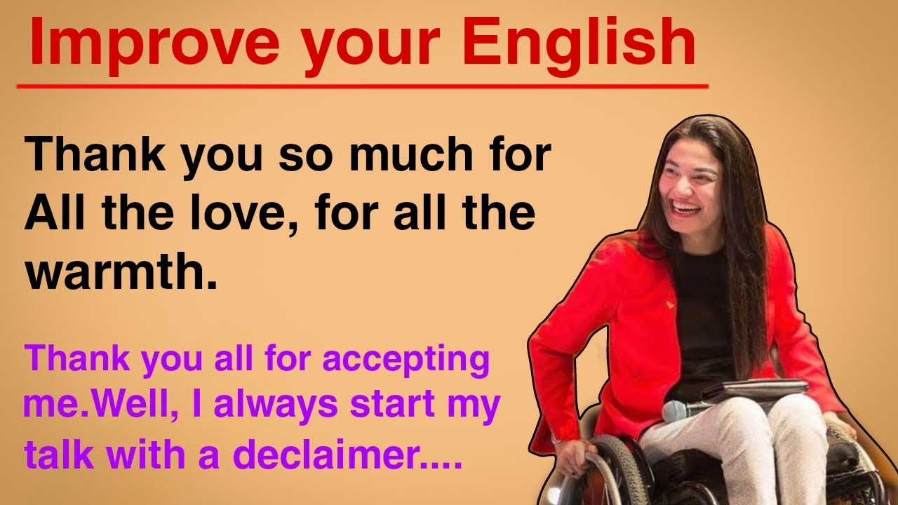 Learn English Through Speech | Muniba Majari | Part 01| Improve your Listening & Speaking Skills |