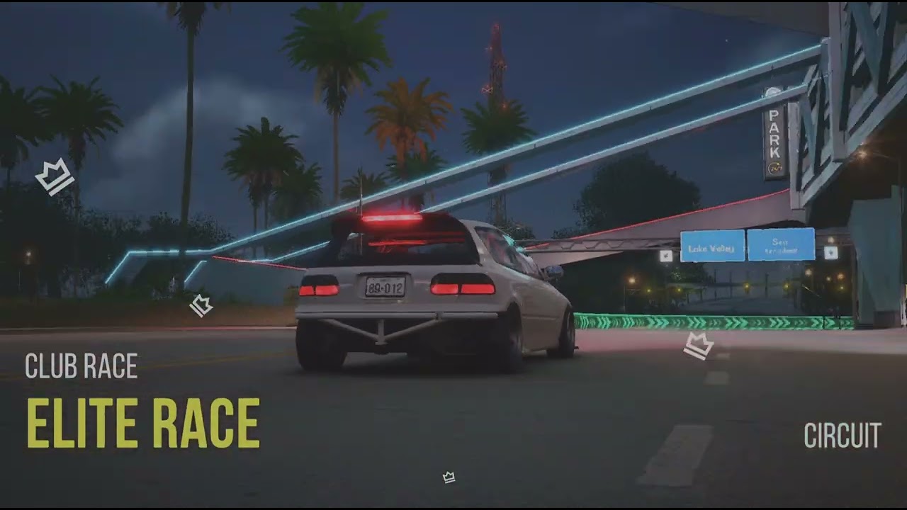 CarX Street - Night Racing - Sprints & Circuits w/ Mustang - C2 Elite Races - Hard Mode