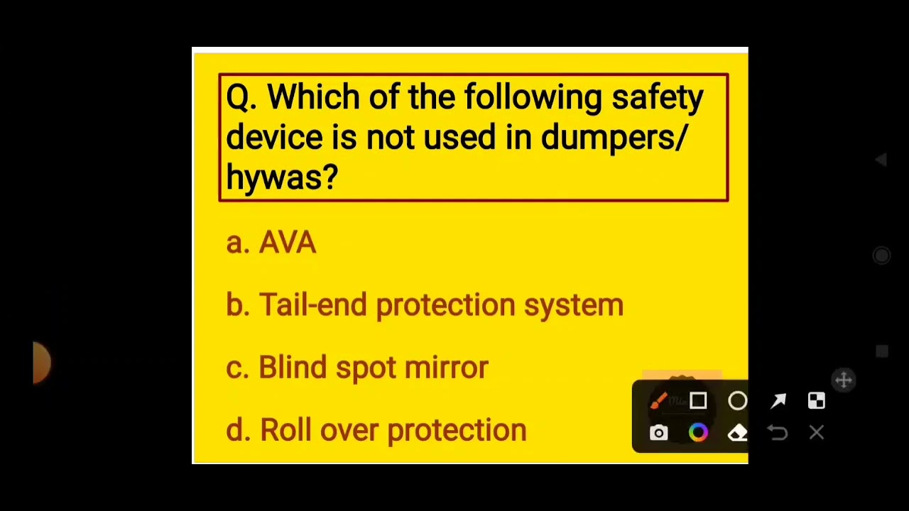 Mining Foreman's & Mining Mate's Examination 2022 Probable questions set-2