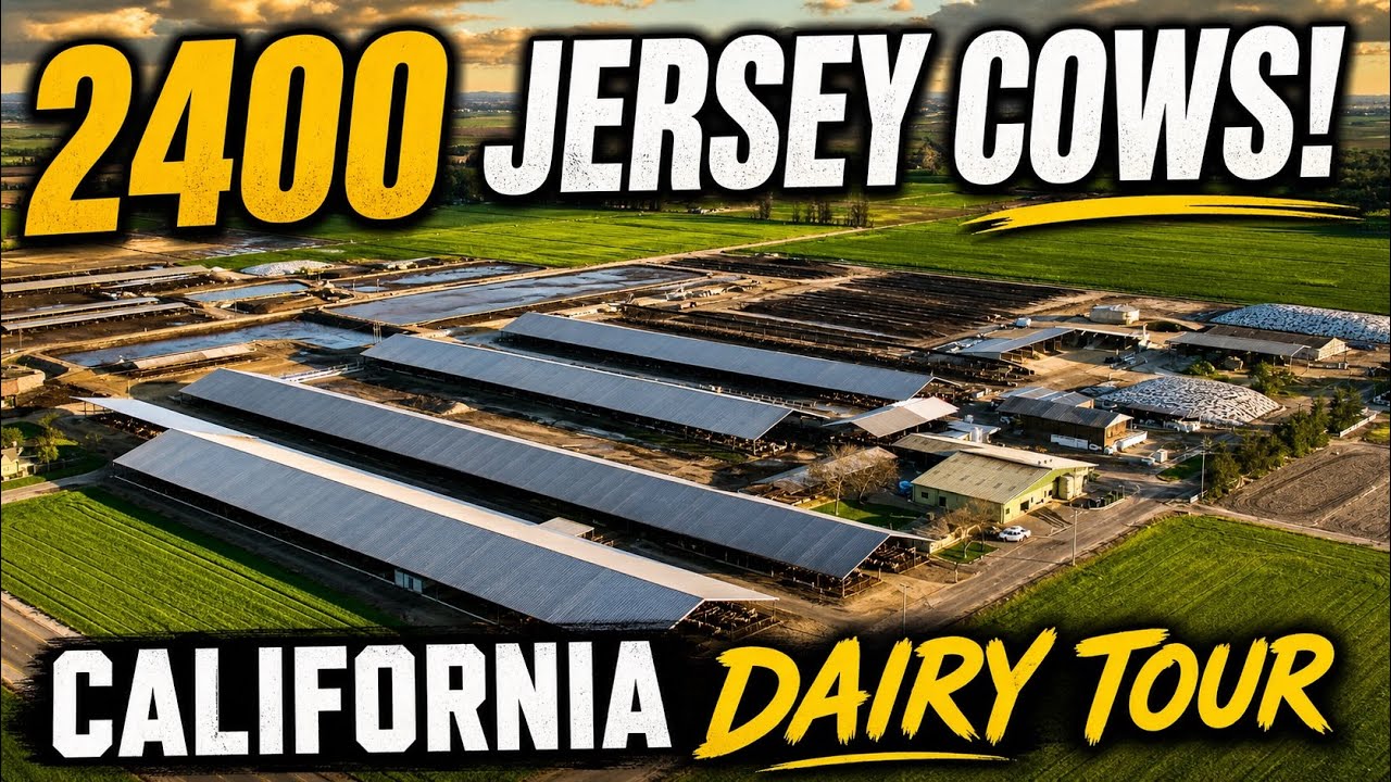 2400 Jerseys on This Beautiful California Dairy Farm!