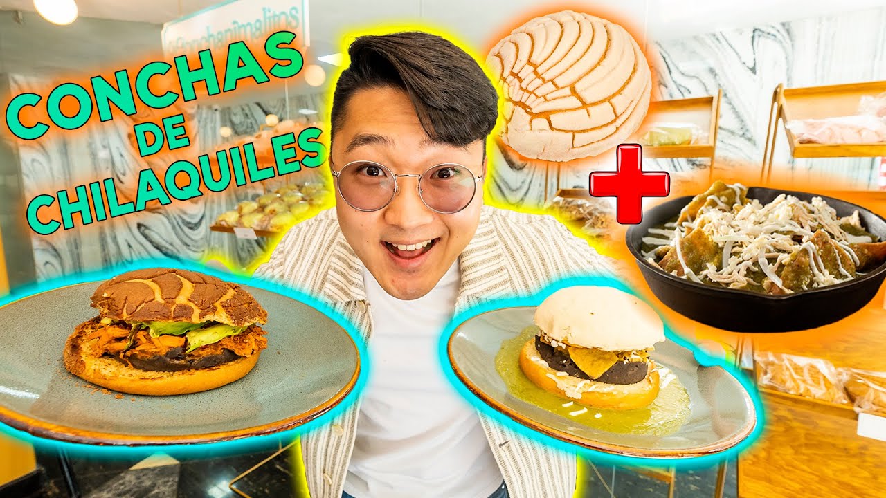 PROBAMOS CONCHAS RELLENAS de CHILAQUILES