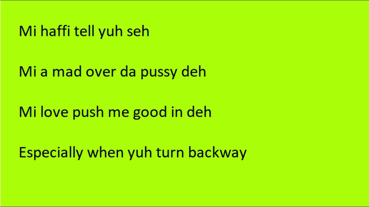 TELL YOU SAY - VYBZ KARTEL (V6 RIDDIM) [OFFICIAL LYRICS]