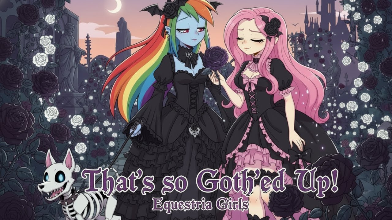 Equestria Girls Midnight Velvet (That's So Goth'ed Up!) Goth Lolita Fashion Fan Video AI Gen