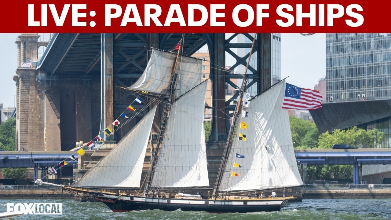 Live: Parade of ships in NYC&rsquo;s Hudson River for July 4th, America 250