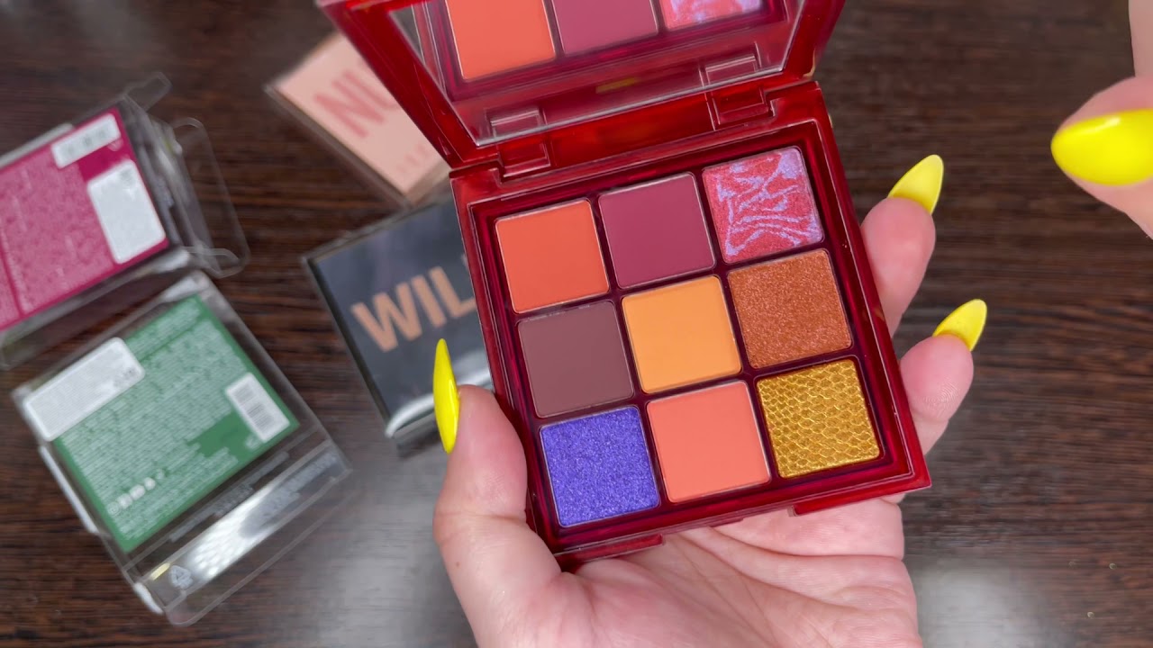 HUDA BEAUTY. Палетки новинки CHAMELEON, PYTHON, JAGUAR и сторонки.