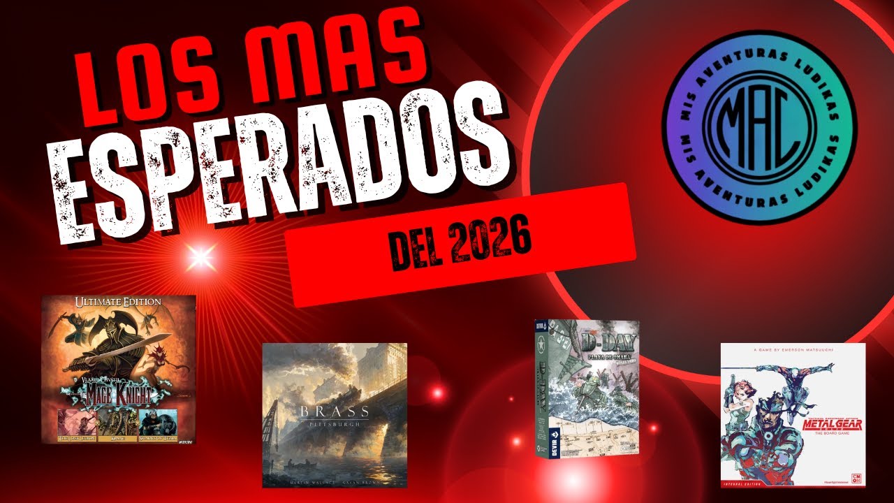 TOP JUEGOS DE MESA MAS ESPERADOS DE 2026