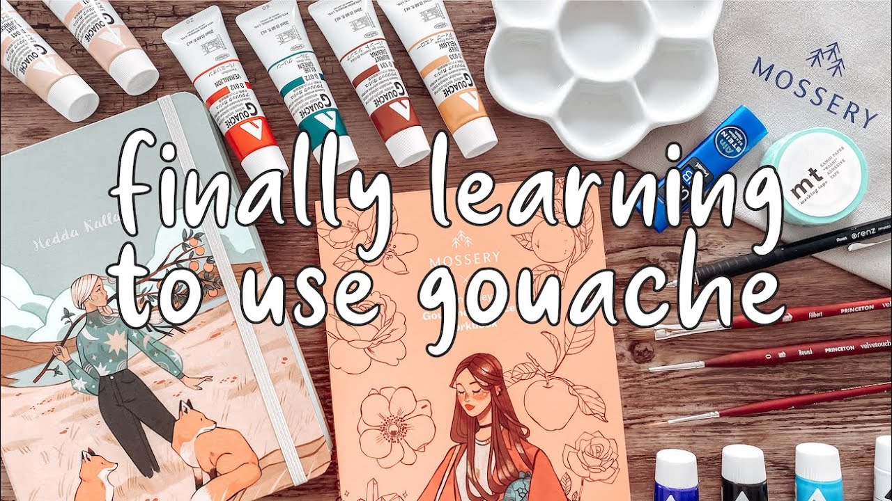 Unboxing gouache art kit by Sibylline Meynet x Mossery