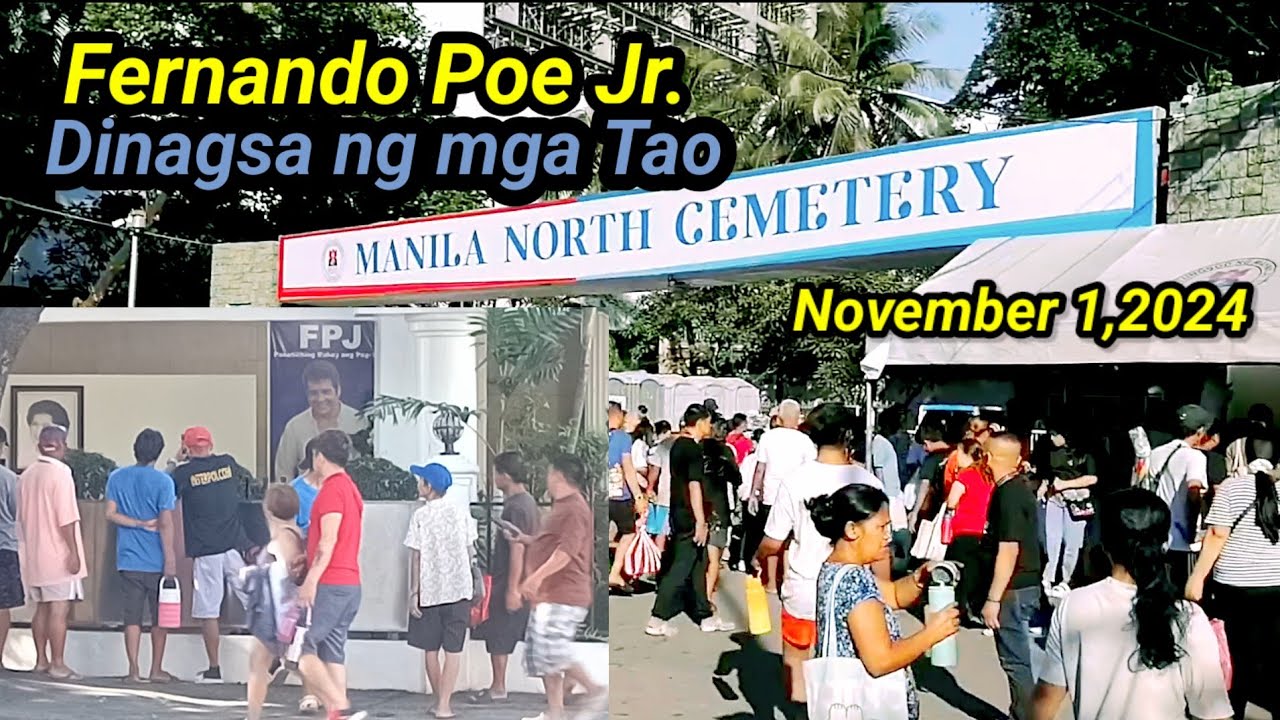 MANILA NORTH CEMETERY, DITO PALA NAKALIBING SI FPJ DINADAGSA NG MGA TAO AT BINABANTAYAN NG MGA PULIS