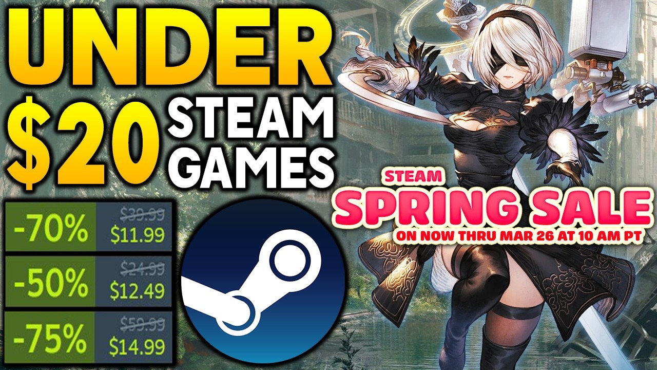Весенняя распродажа Steam 2026 &mdash; потрясающие предложения на игры для ПК до 20 долларов!