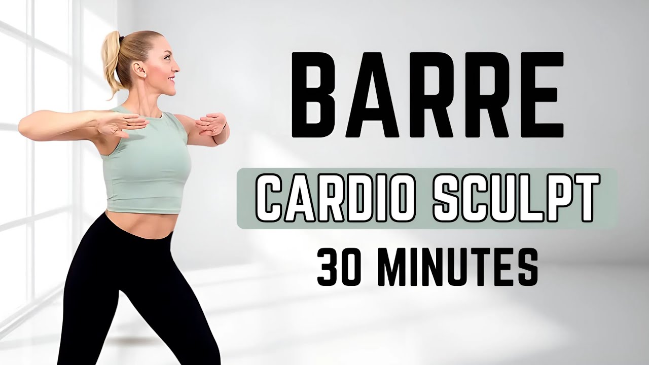 🔥30 Min BARRE CARDIO HIIT🔥No Jumping🔥All Standing Sculpt & Fat Burn Workout | No Equipment🔥💪🩰
