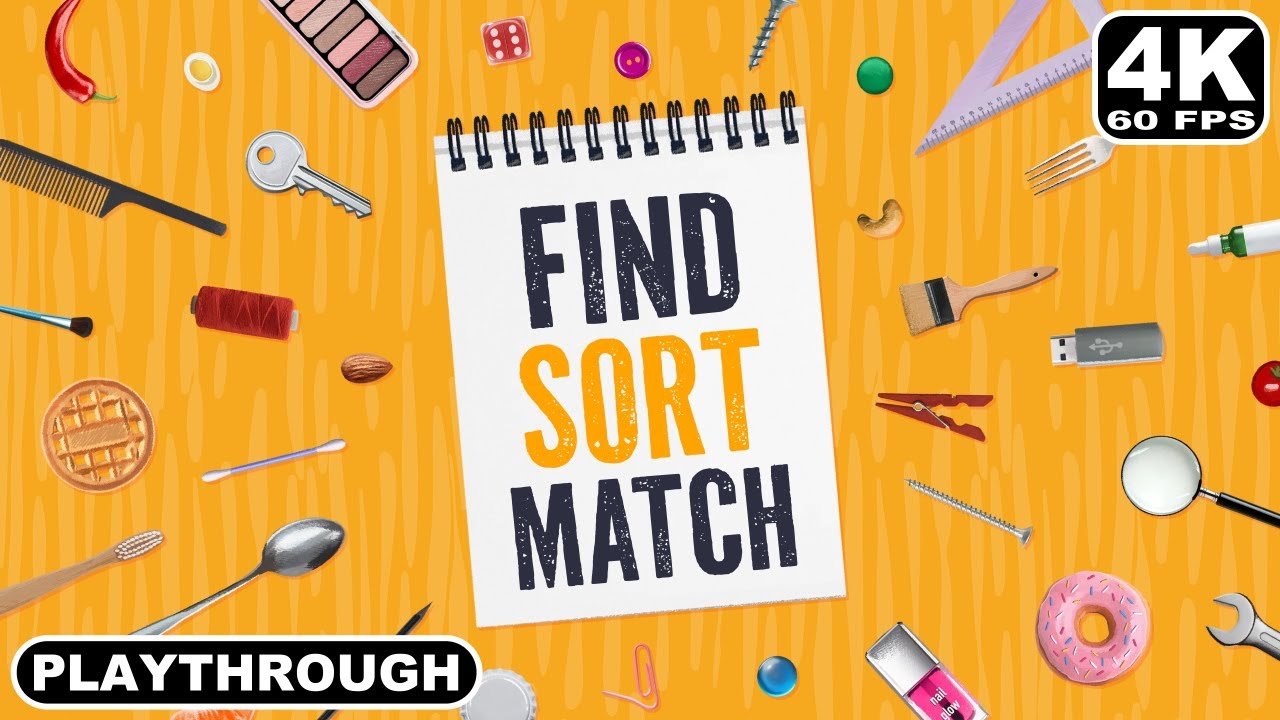 Find Sort Match (PS5 Gameplay / Walkthrough / No Commentary / 4K 60fps)
