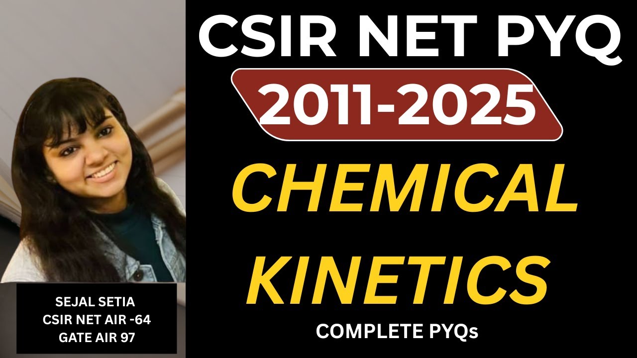 CSIR NET Chemistry Kinetics PYQ (2011–2025) | Most Expected Questions for 2025 | Full Solution