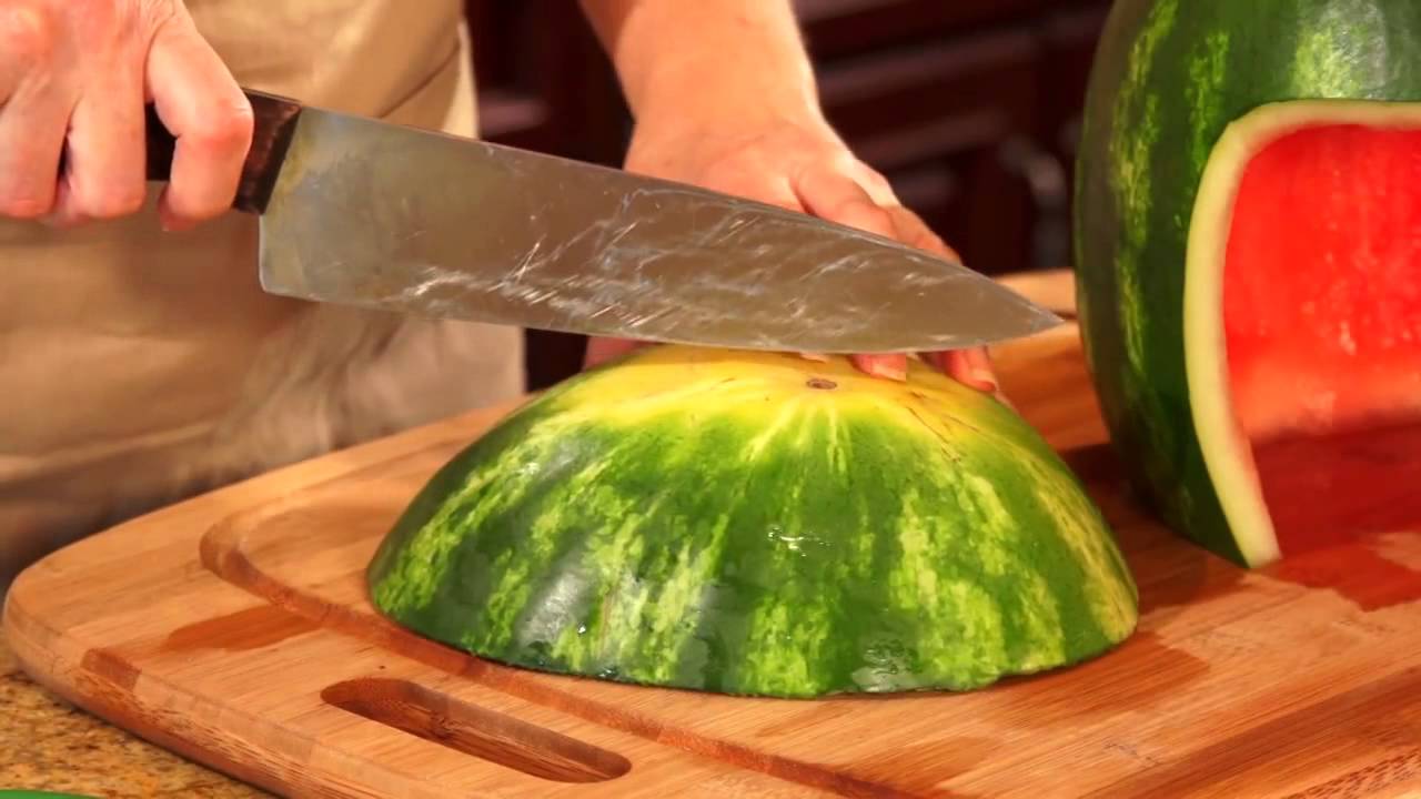 How to Carve a Watermelon Football Helmet