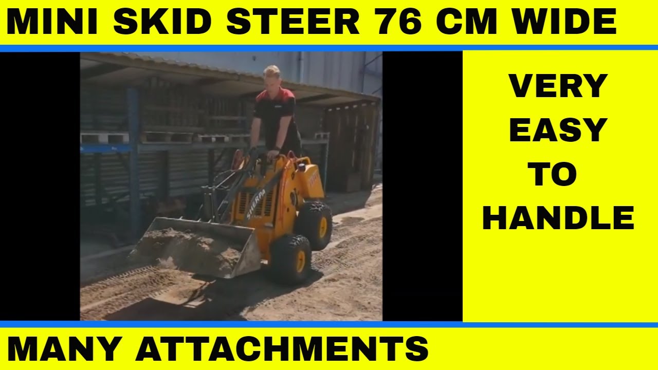 Mini Skid Steer - Sherpa 100 Mini Skid Steer Diesel tricks and fun