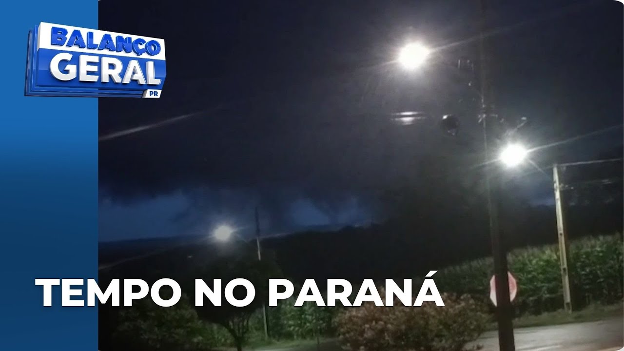 Moradores do Paraná registraram formação de nuvem funil na região; ventos causaram estragos