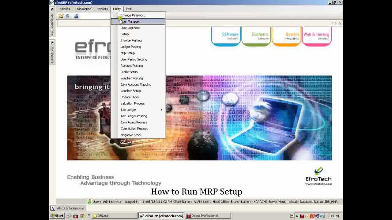 How to Run MRP Setup.flv