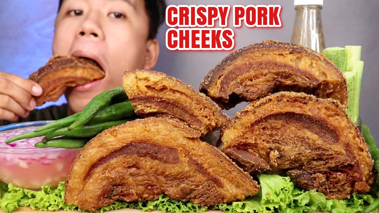 CRISPY PORK CHEEKS MUKBANG | Lechon Kawali Mukbang| Pinoy Mukbang| Mukbang Philippines| Asmr Mukbang