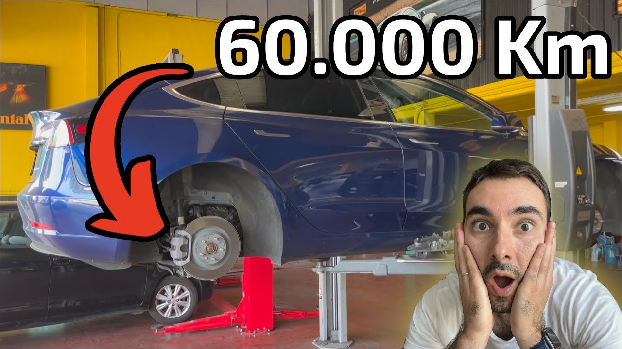 Cambio de ruedas a los 60.000 Km en un Tesla Model 3
