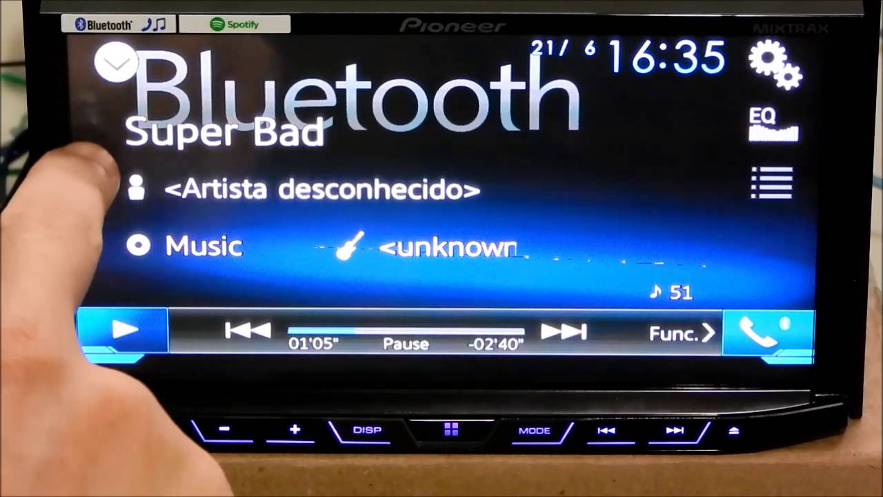 DVD Player Pioneer AVH-X5880TV Linha 2016 - Apresentação
