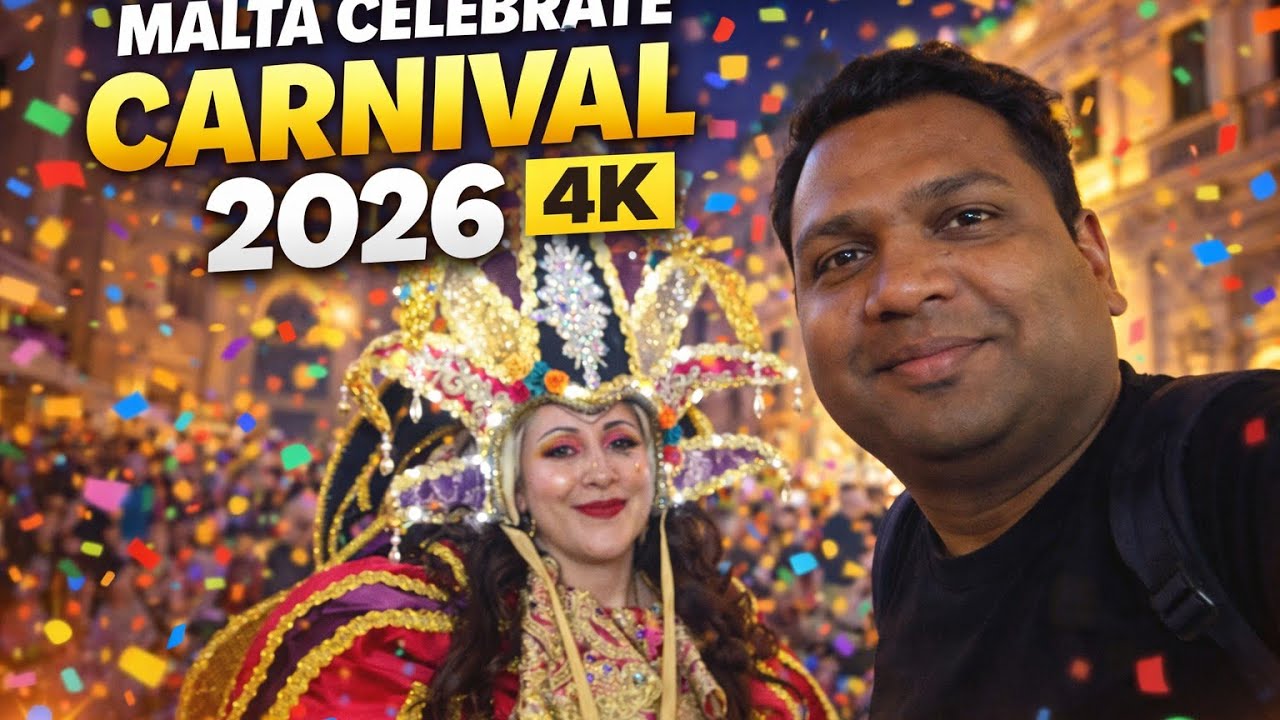 @Rajumalhotra1989 Malta celebrate carnival 2026 4k video 