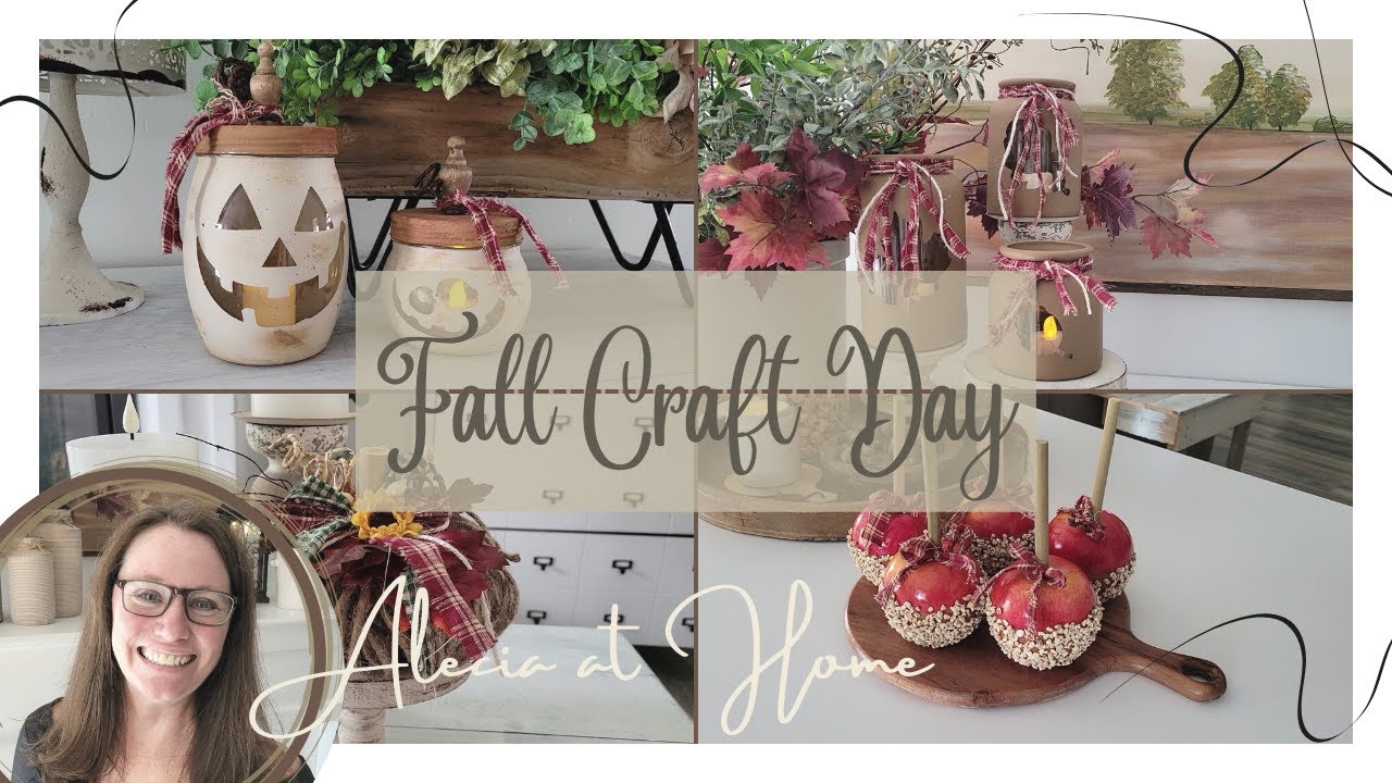 Fall Craft Day, 5 Fun Fall Crafts for your Fall Home Décor, Come Craft with me!