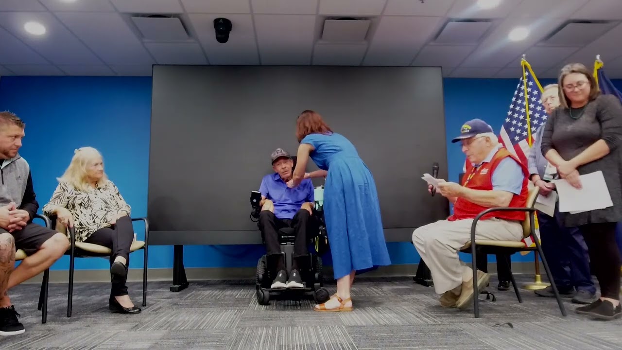 Honoring U.S. Navy Veteran William Roundtree | Pinning Ceremony at Indianapolis VA