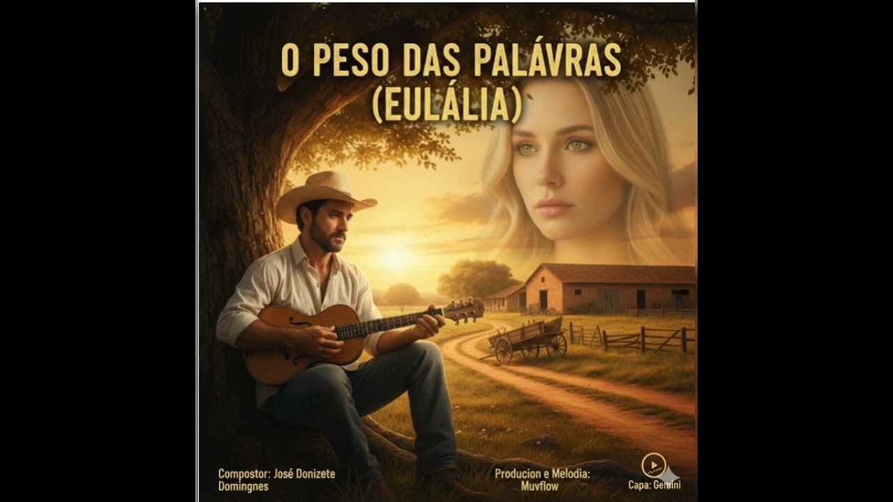 O peso das palavras, Eulália./Compositor José Donizete Domingues/produção Muvflow/Capa Gemini 