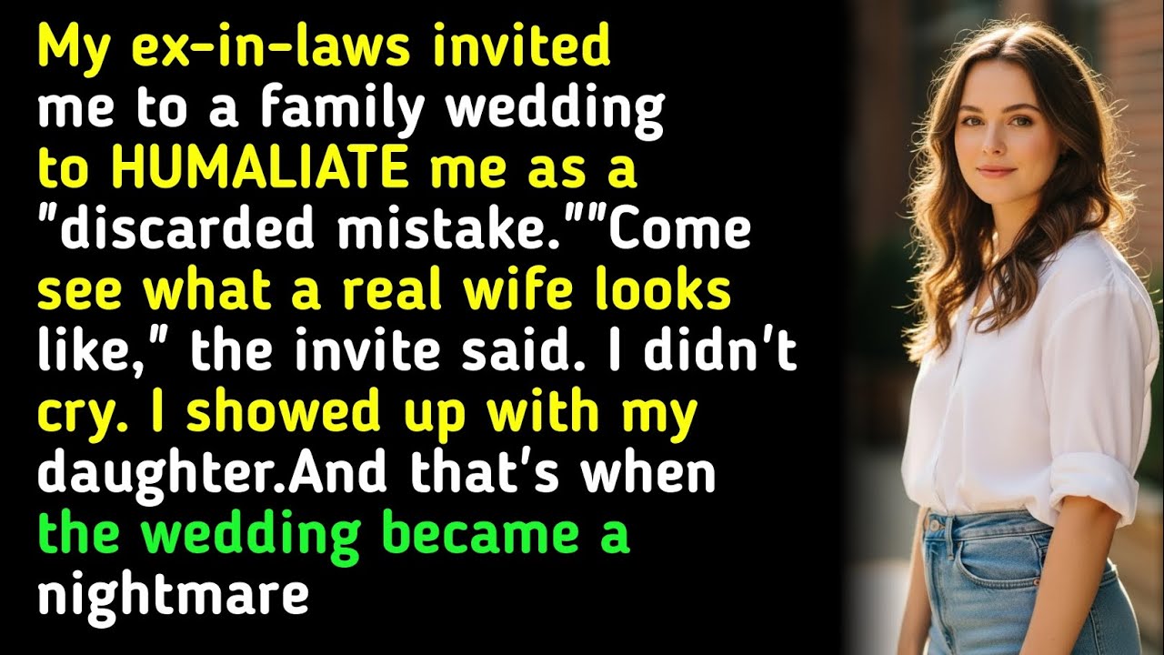 My ex-in-laws invited me to a family wedding to HUMALIATE me as a "discarded mistake.""Come see w...