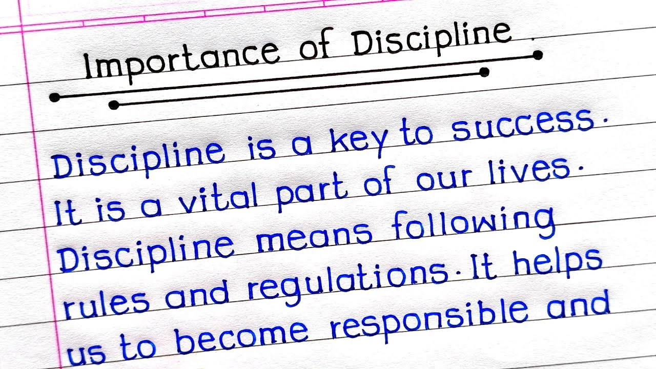 Importance of Discipline Essay in English | Essay on Importance of Discipline in English |