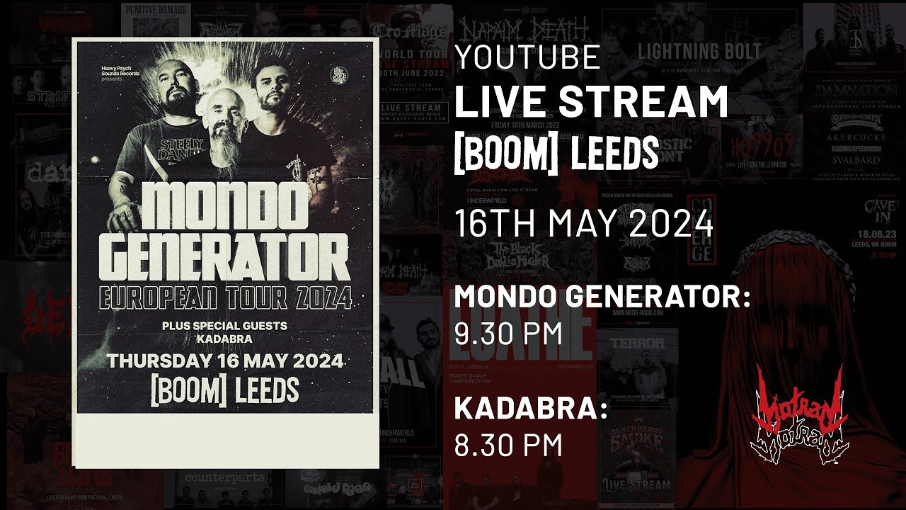 Mondo Generator live at Boom, Leeds U.K. 16th May 2024
