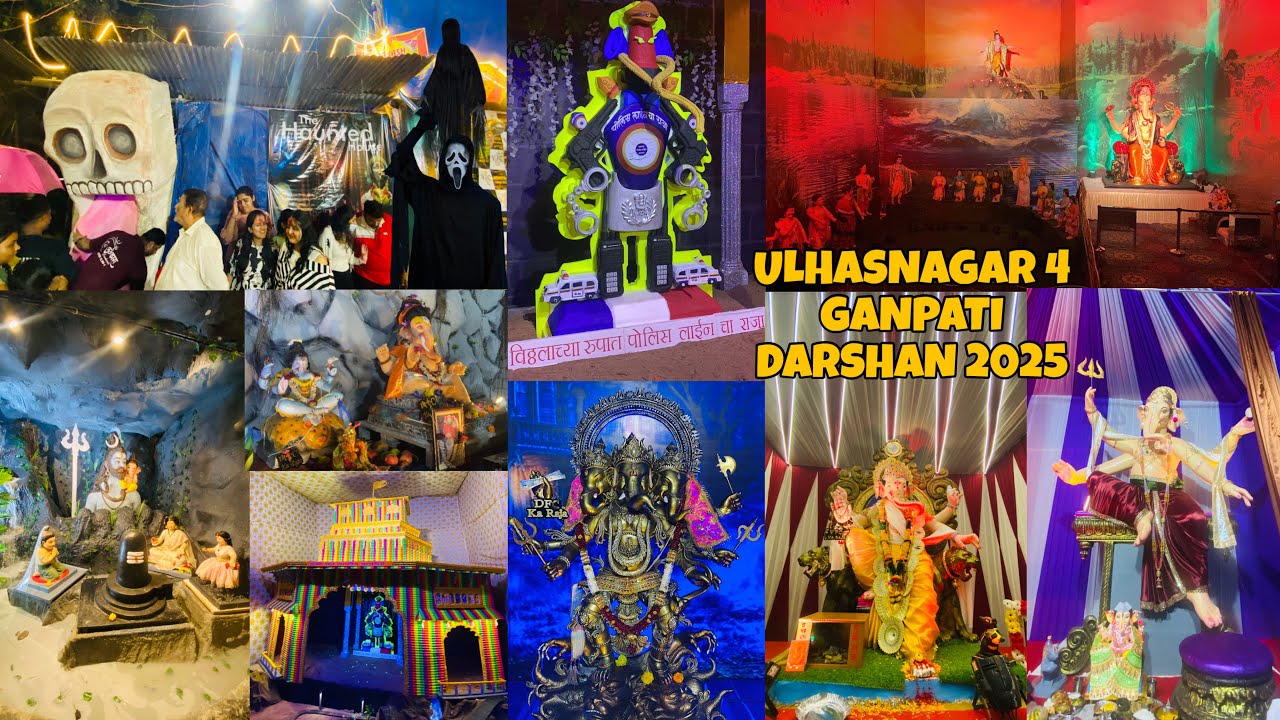 ULHASNAGAR 4 GANPATI DARSHAN 2025 ||DKTV VLOG||