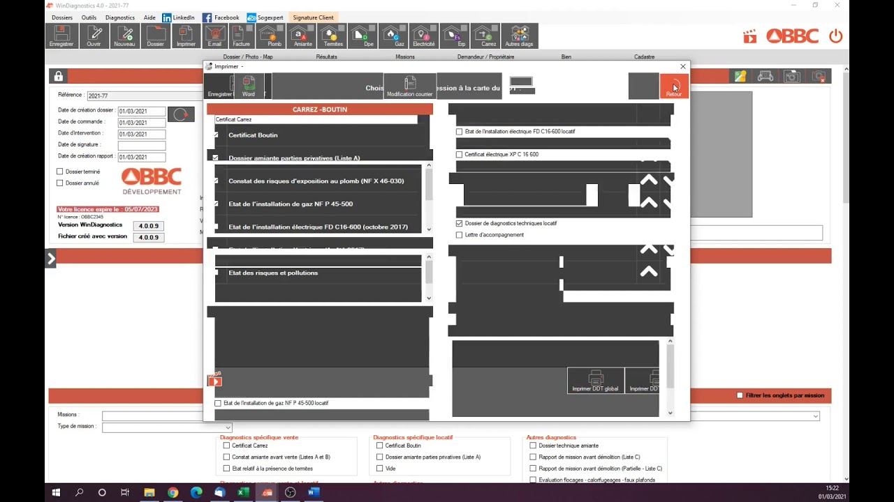 [OBBC - WinDiagnostics] Impression de vos rapports
