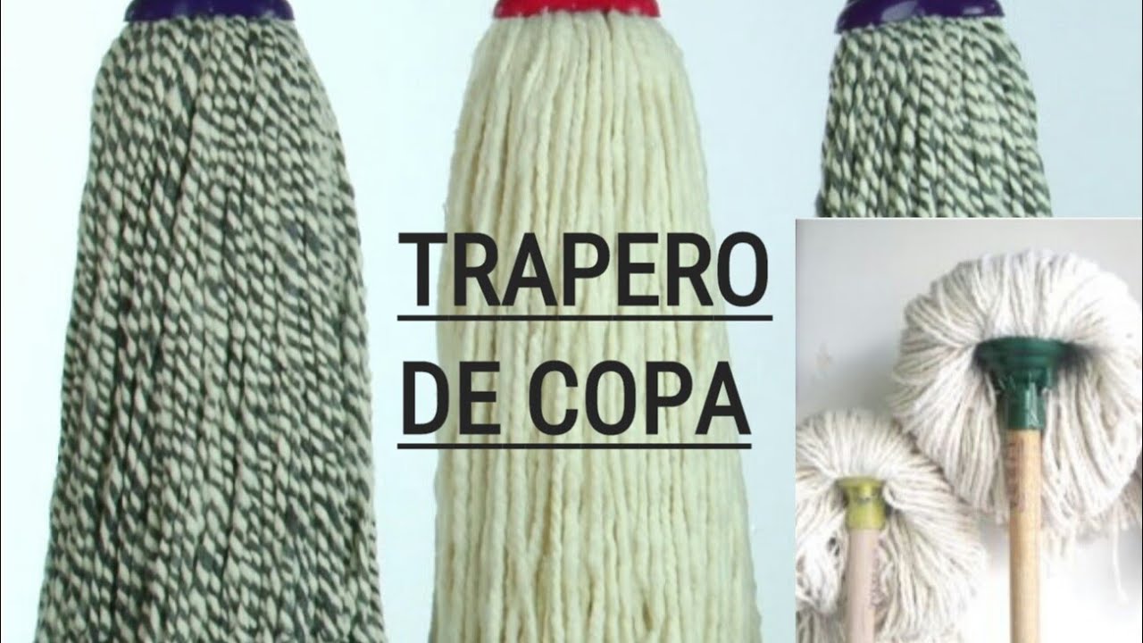 CÓMO HACER TRAPIADORES - MAQUINA MANUAL -2 traperos en poco tiempo y muy fácil. / @dobleff