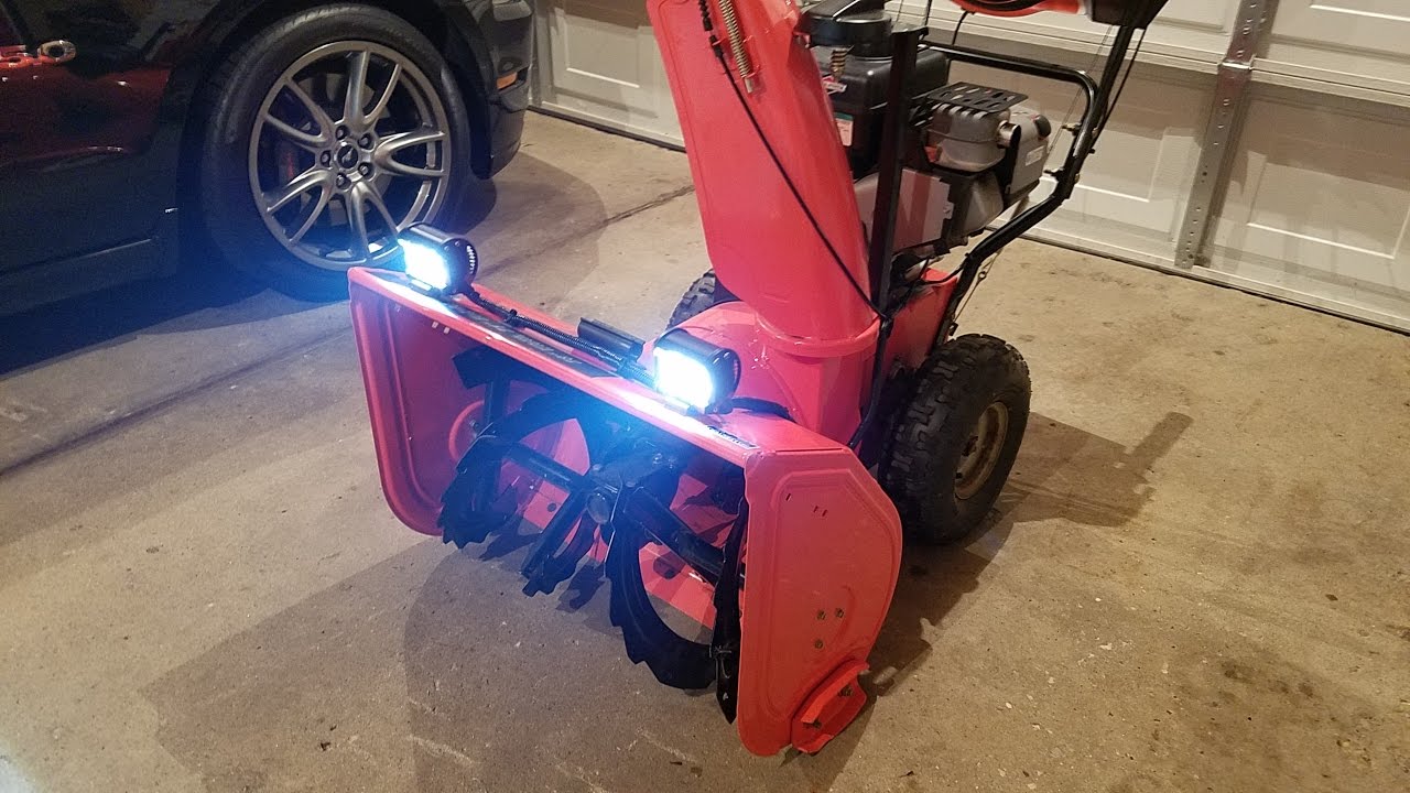 Ariens Deluxe 28 Snowblower - 18W Cree LED Headlight Conversion