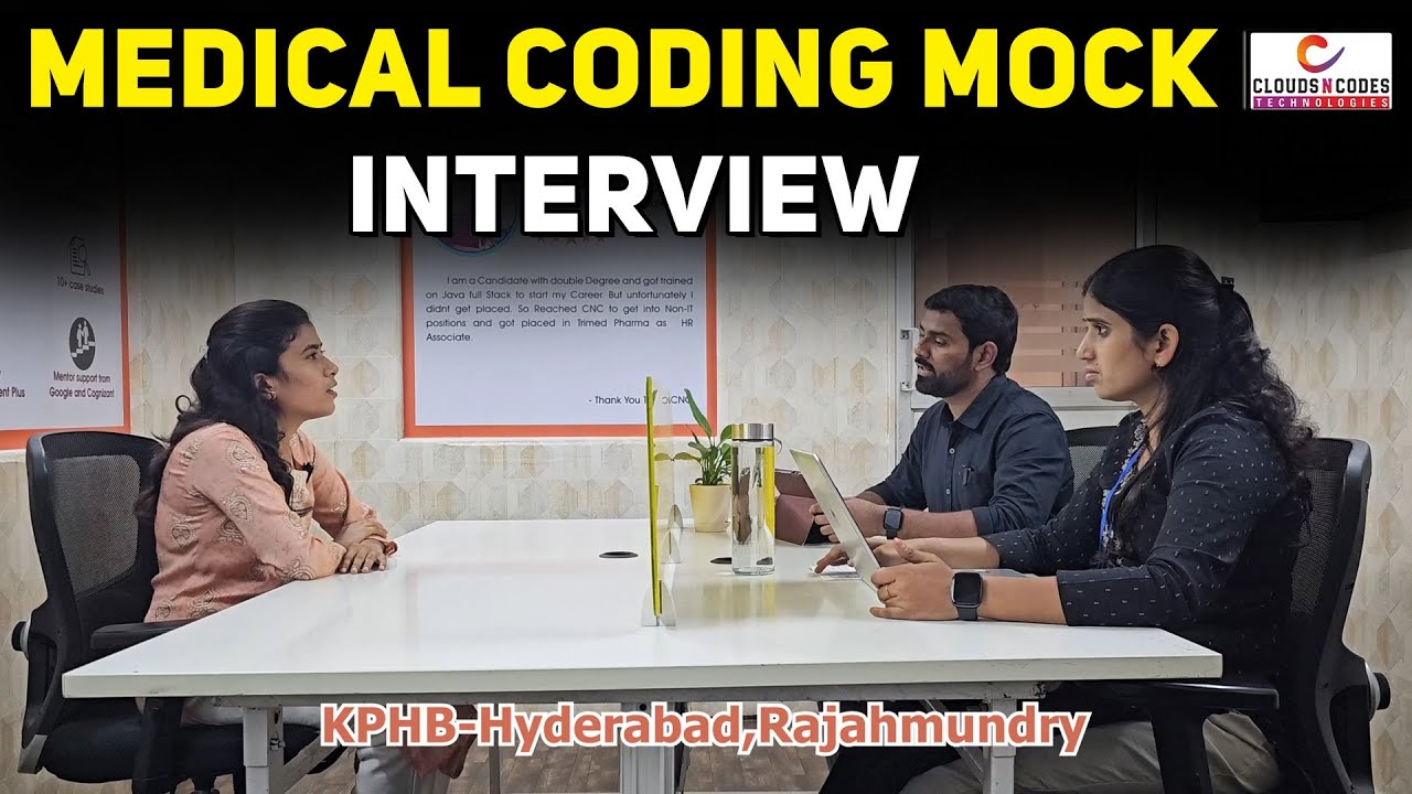 Medical Coding Mock Interview | @cloudsncodes  | KPHB-Hyderabad | Rajahmundry | Best Training