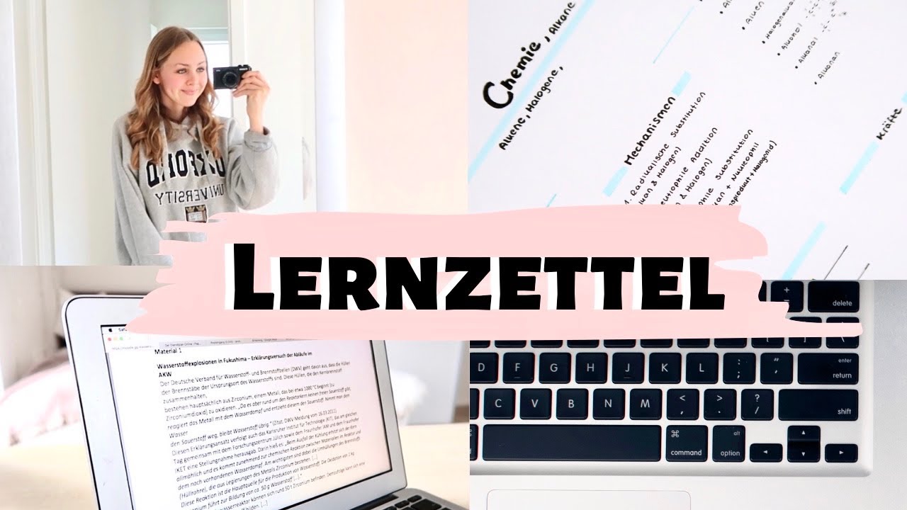 Strukturierte & Schöne Lernzettel (Abitur Vorbereitung) + Organisation Schule/Oberstufe