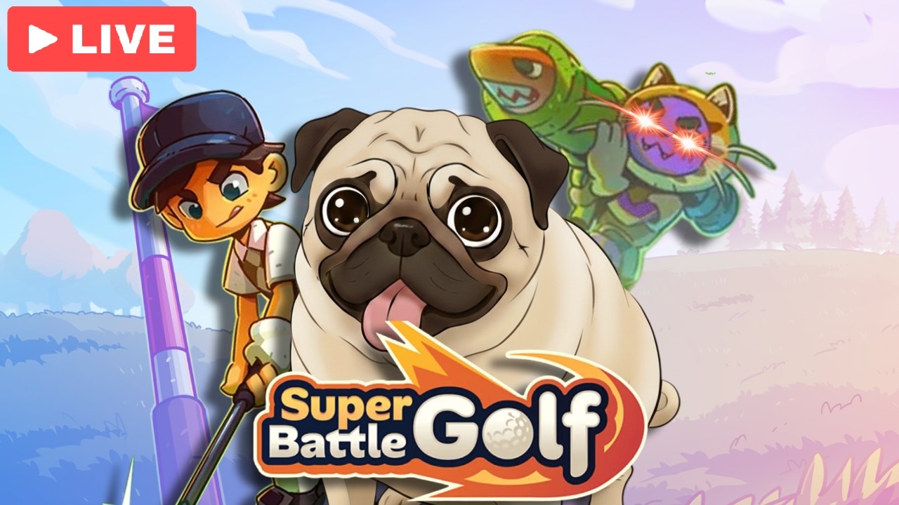 AMONG US w/ CHAT AND THEN PLAYING SUPER BATTLE GOLF FOR THE 1ST TIME!