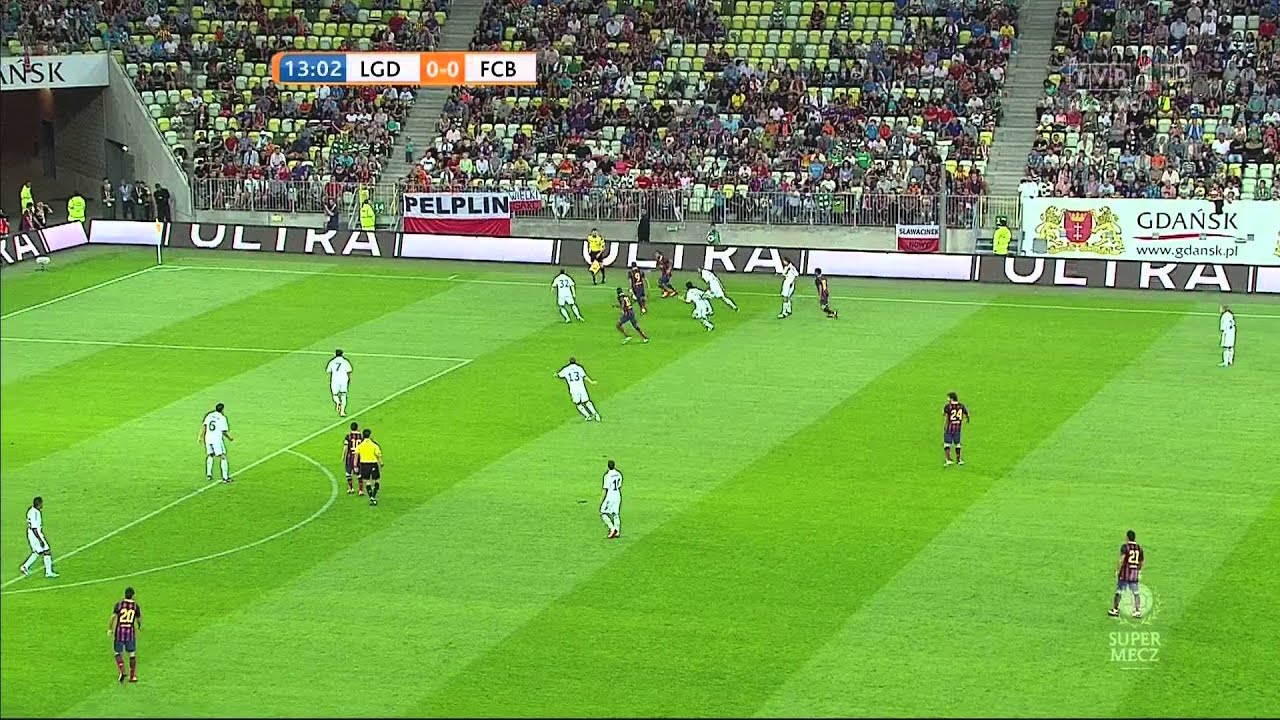 Lechia Gdask vs  FC Barcelona 1 half full HD 30-07-2013