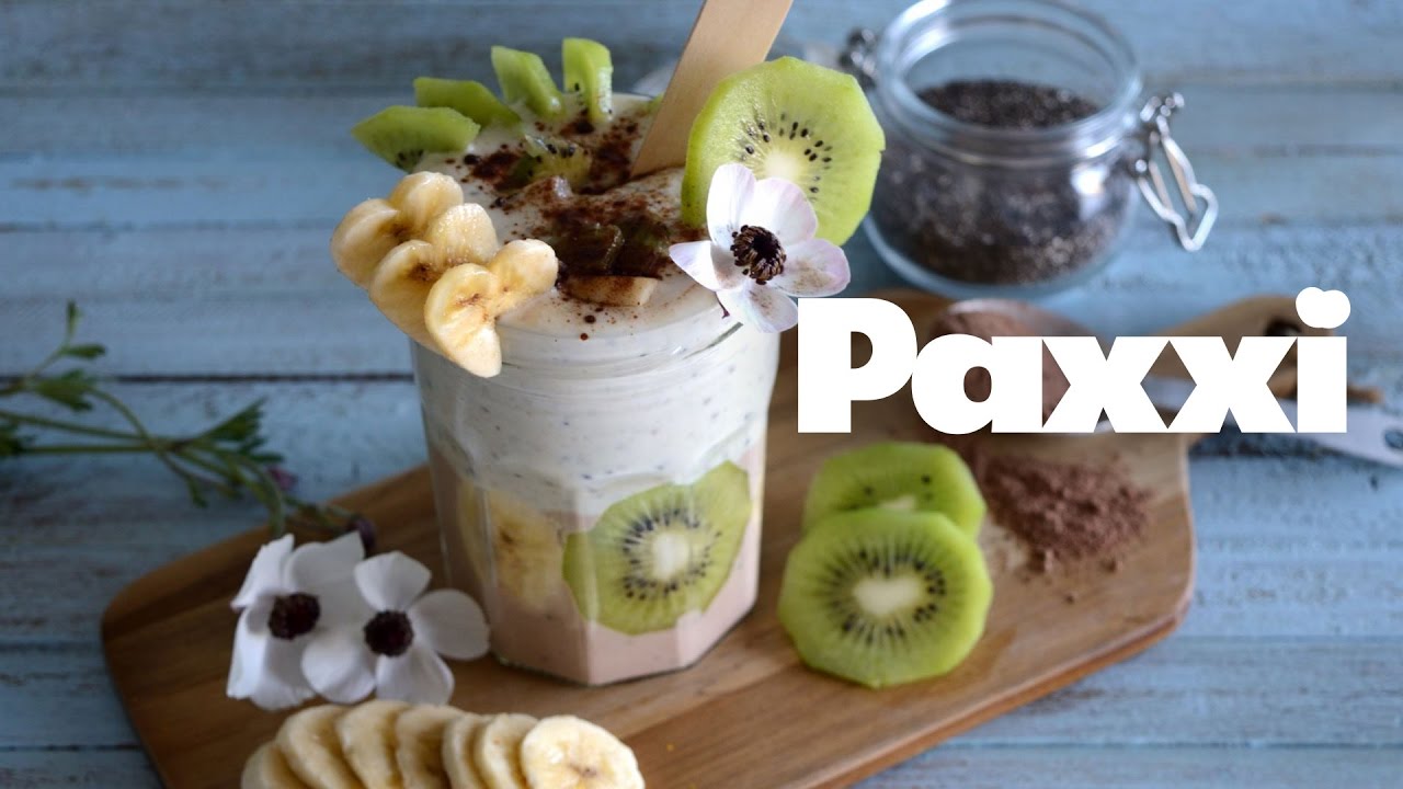 Smoothie chia σοκολάτα - ακτινίδιο - Paxxi 1min C97